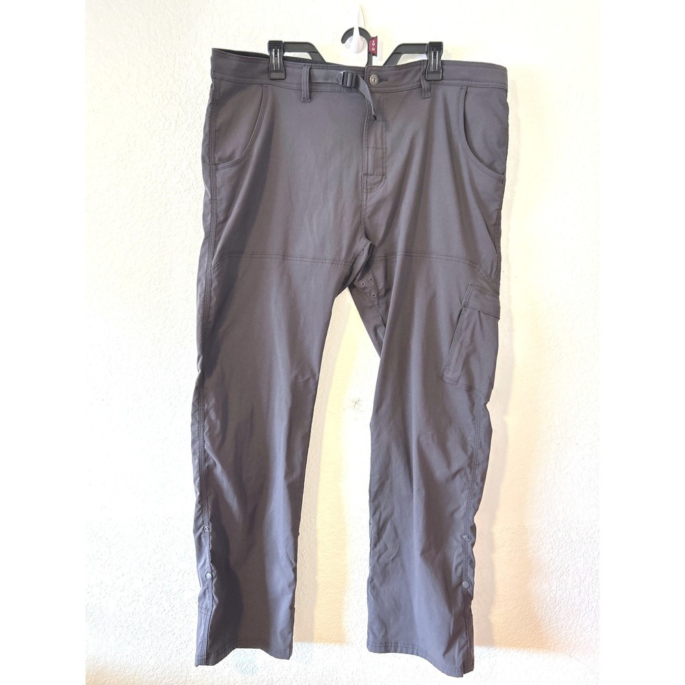 prAna‎ Stretch Zion Gorpcore Outdoor Straight Hiking Pant SZ 40x32 Gray Stretch